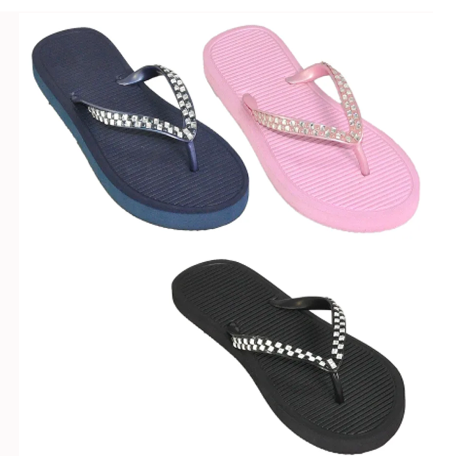 Wholesale Women's SLIPPERS Ladies Mix Assorted Colors Sizes Flip Flops Clarissa NSU14