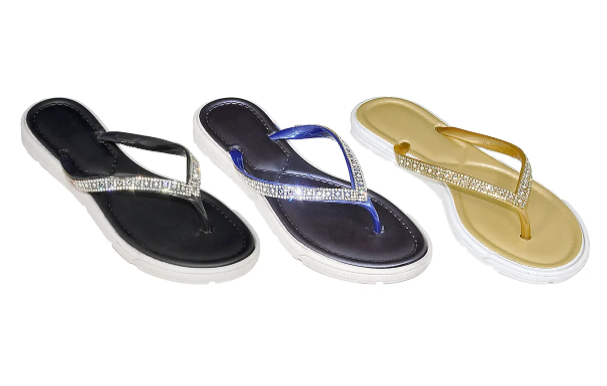 Wholesale Women's Slippers Ladies Mix Assorted Colors Sizes FLIP FLOPS Milan NSU24