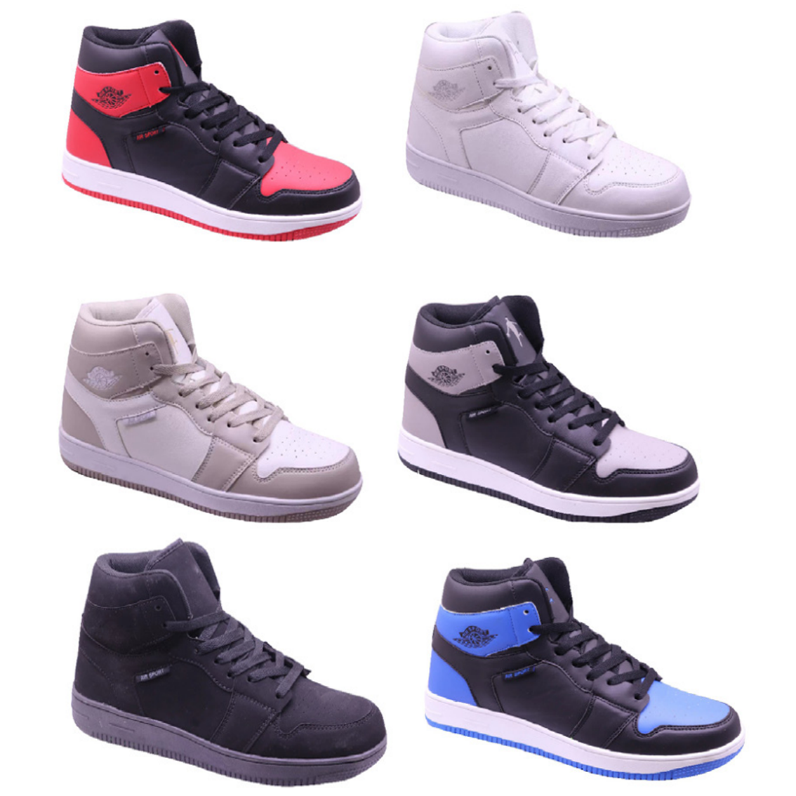 Wholesale Men's SHOES Lace Up Sneakers High Top Runners Hugh NPE69