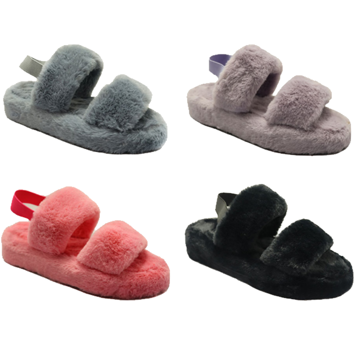 Wholesale Women's SLIPPERS Fur Indoor Winter Slip On Jaliyah NPE82