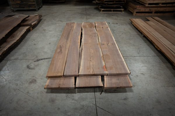 live edge 1.5" thick Walnut lumber