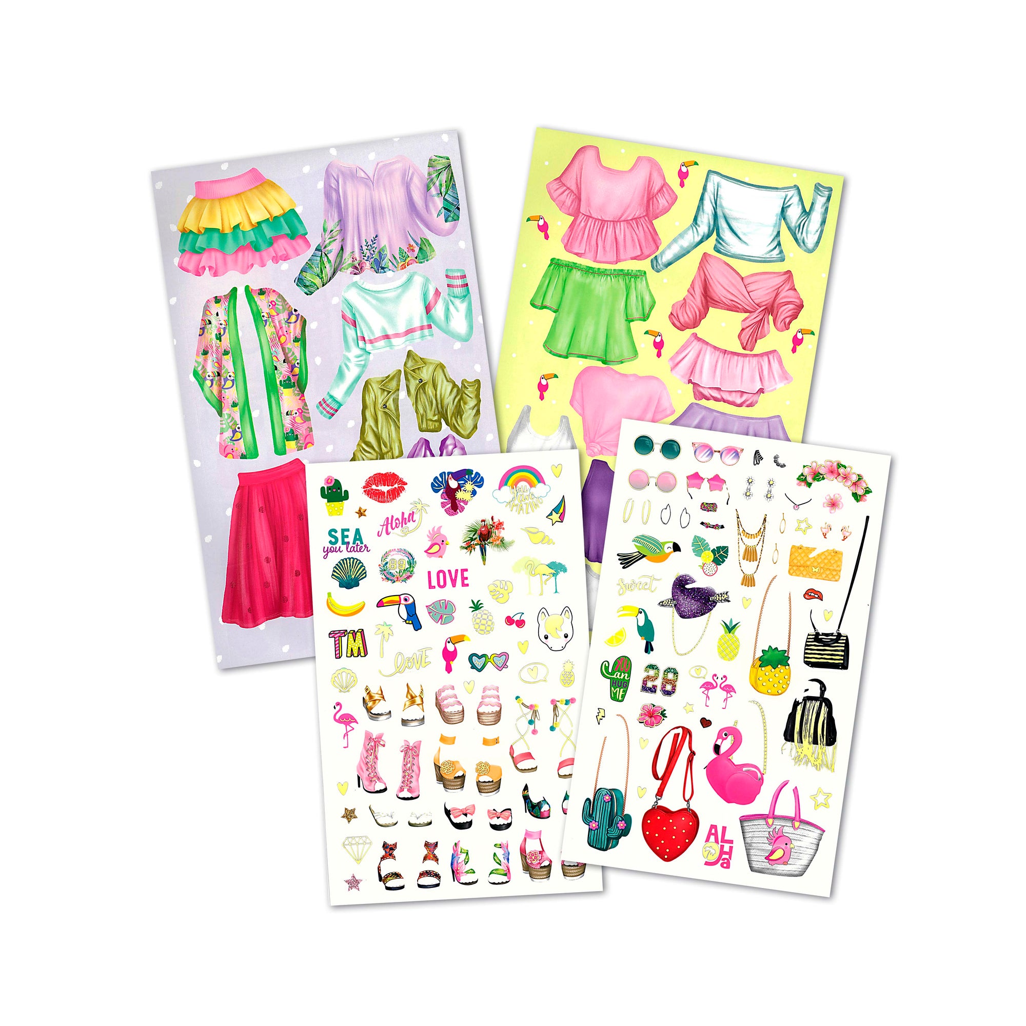 Top Model Dress Me Up Tropical Sticker Book The Aird Group