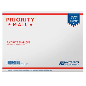 priority mail flat rate envelope size