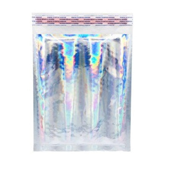 Size (#00) 5"x9" Metallic  Glamour Holographic Bubble Mailer with Peel-N-Seal - ONYX Products product image