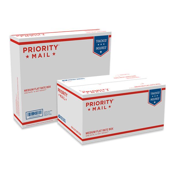 Priority Mail Medium Flat Rate Boxes, 25/pack ONYX Products®