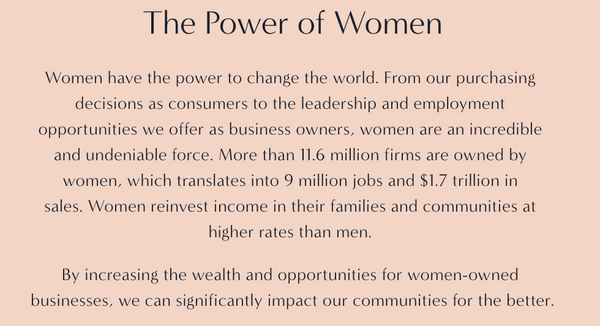 The power of women-led businesses.