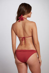 Nina bikini bottom in red terracotta