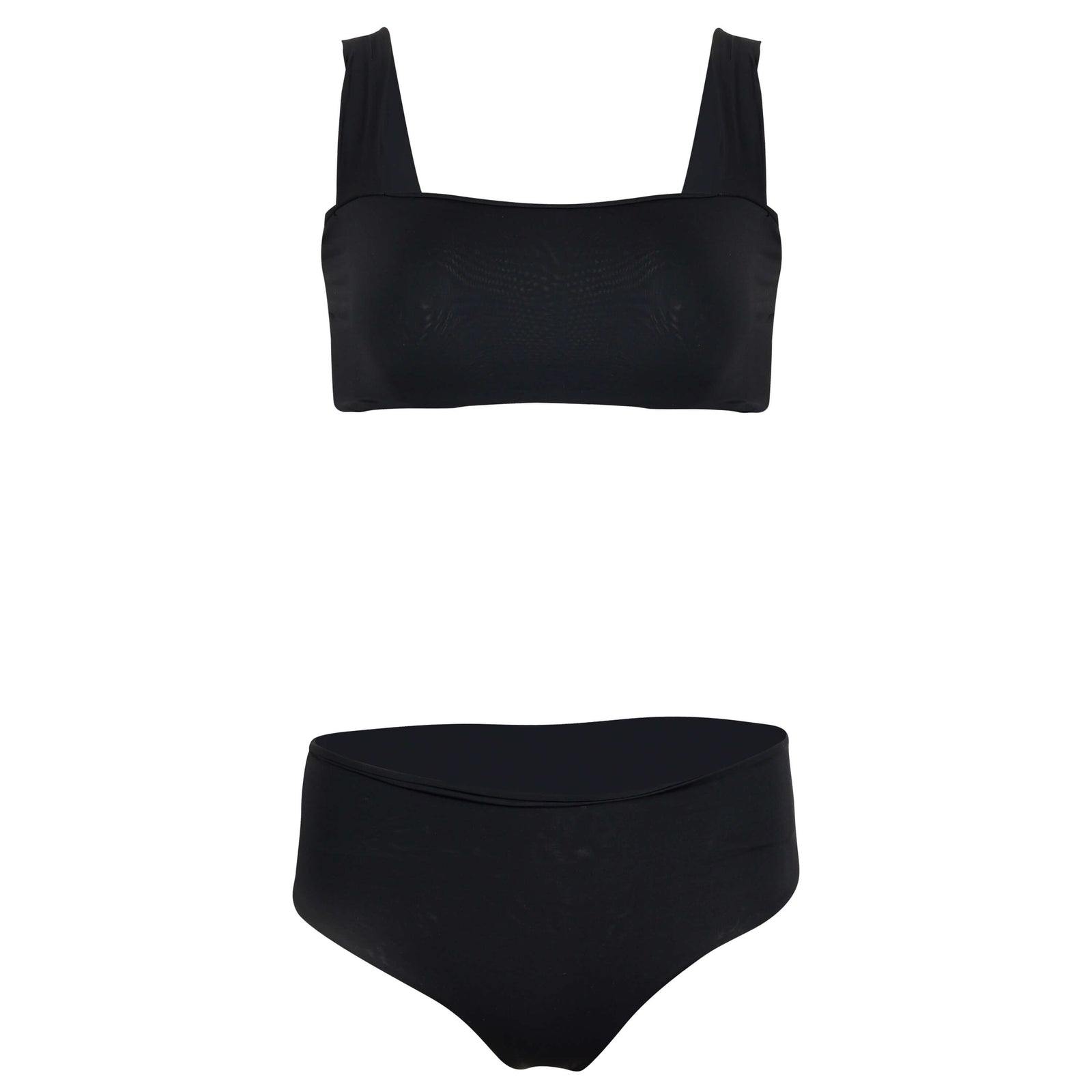 Serena Bandeau Bikini Top in Black - SAUIPE