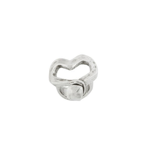 Nailed Heart ring, silver