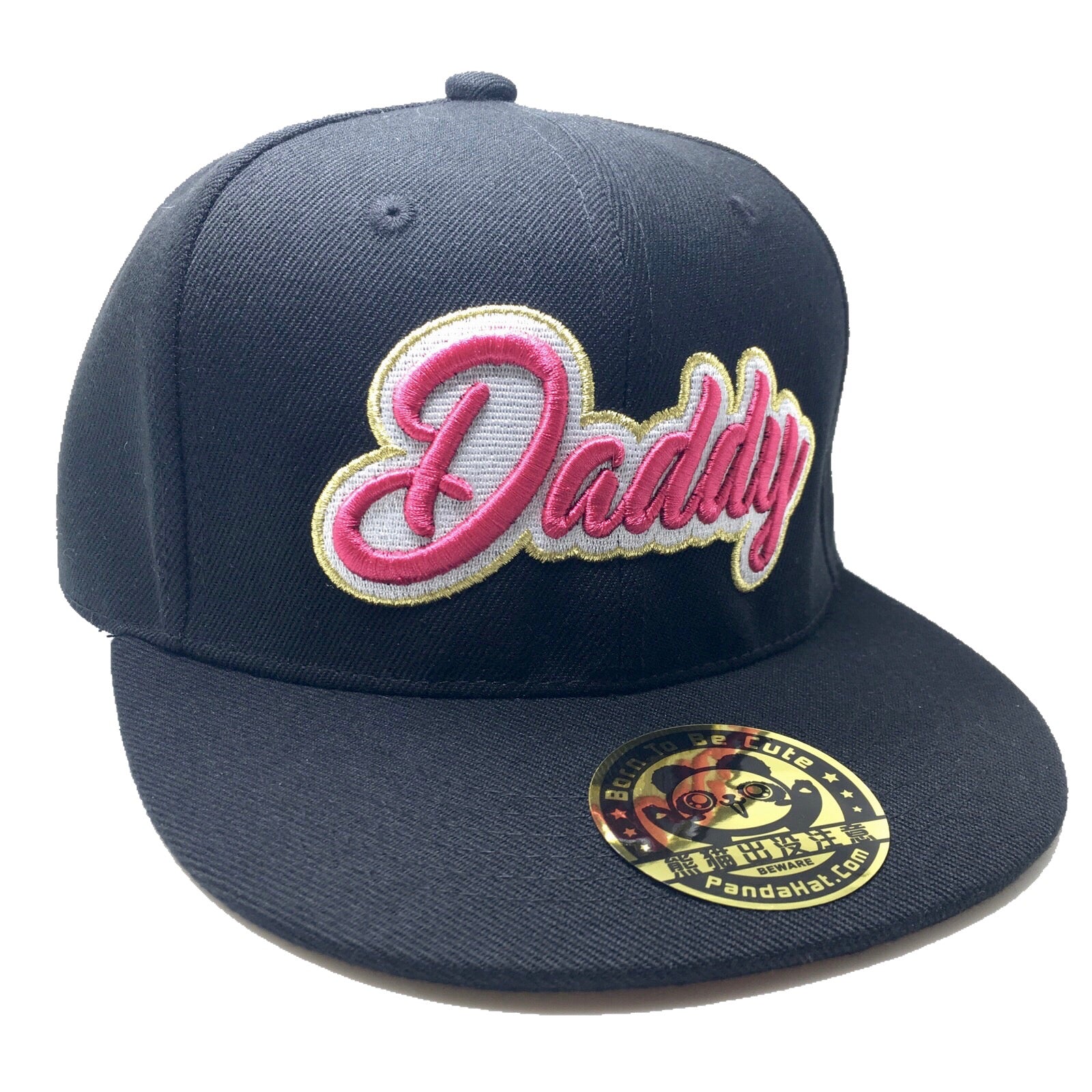 DADDY CURSIVE 3D PUFF EMBROIDERY HAT - Pandahat