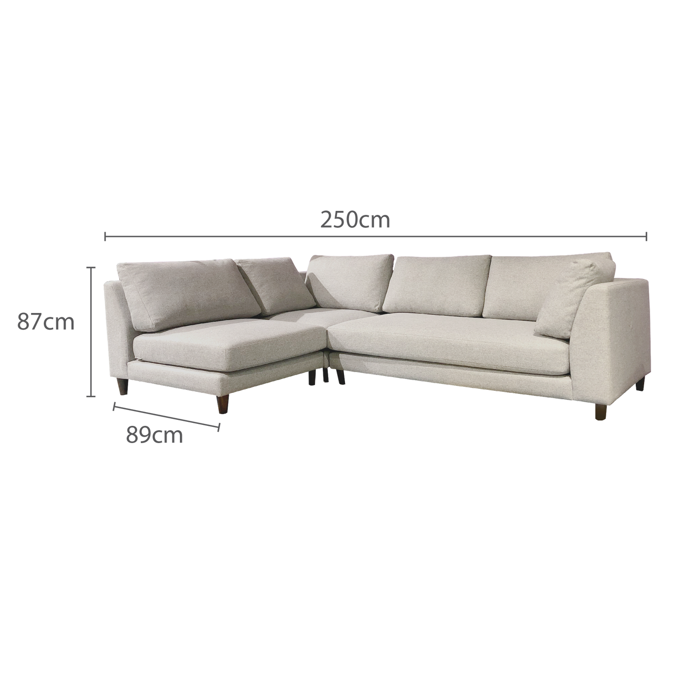 Gulf L-Shaped Sofa, Fabric | Novena Furniture Singapore