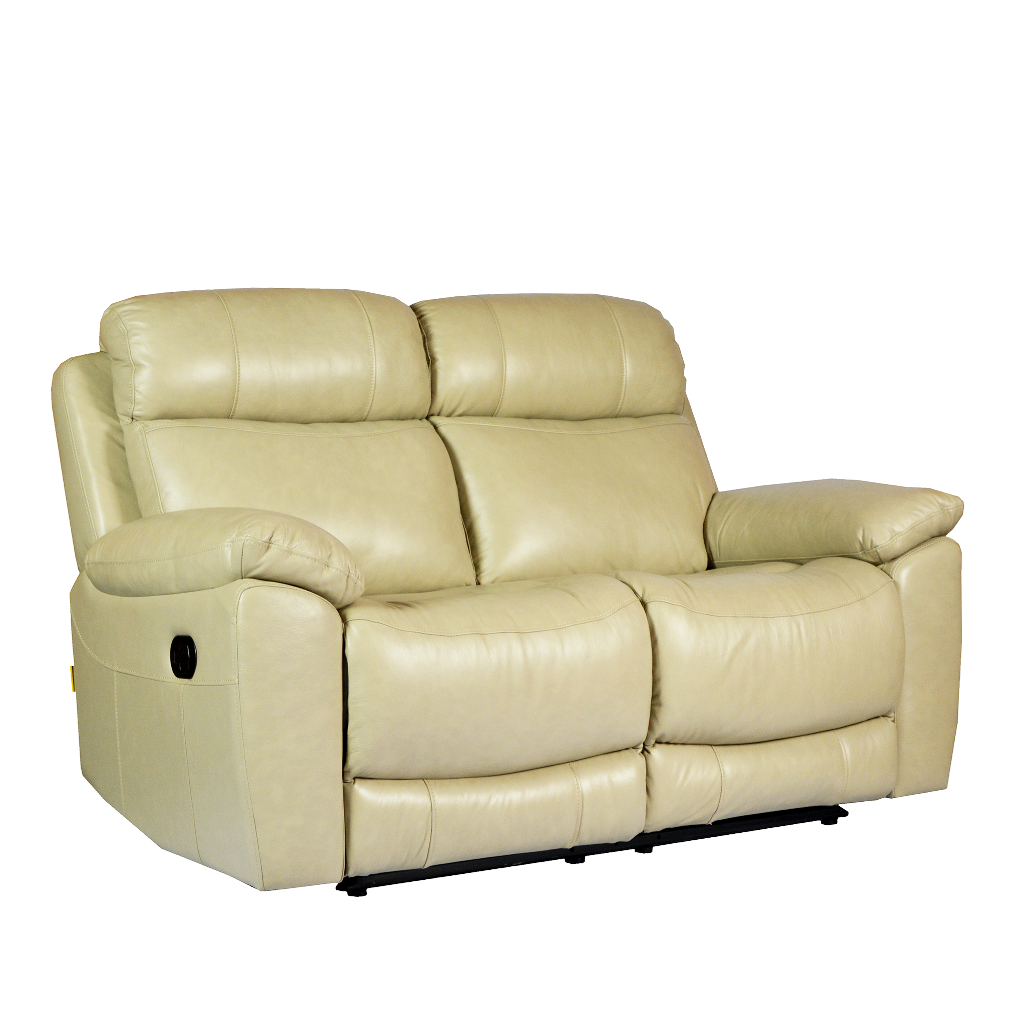 roxy 2 seater recliner sofa half leather