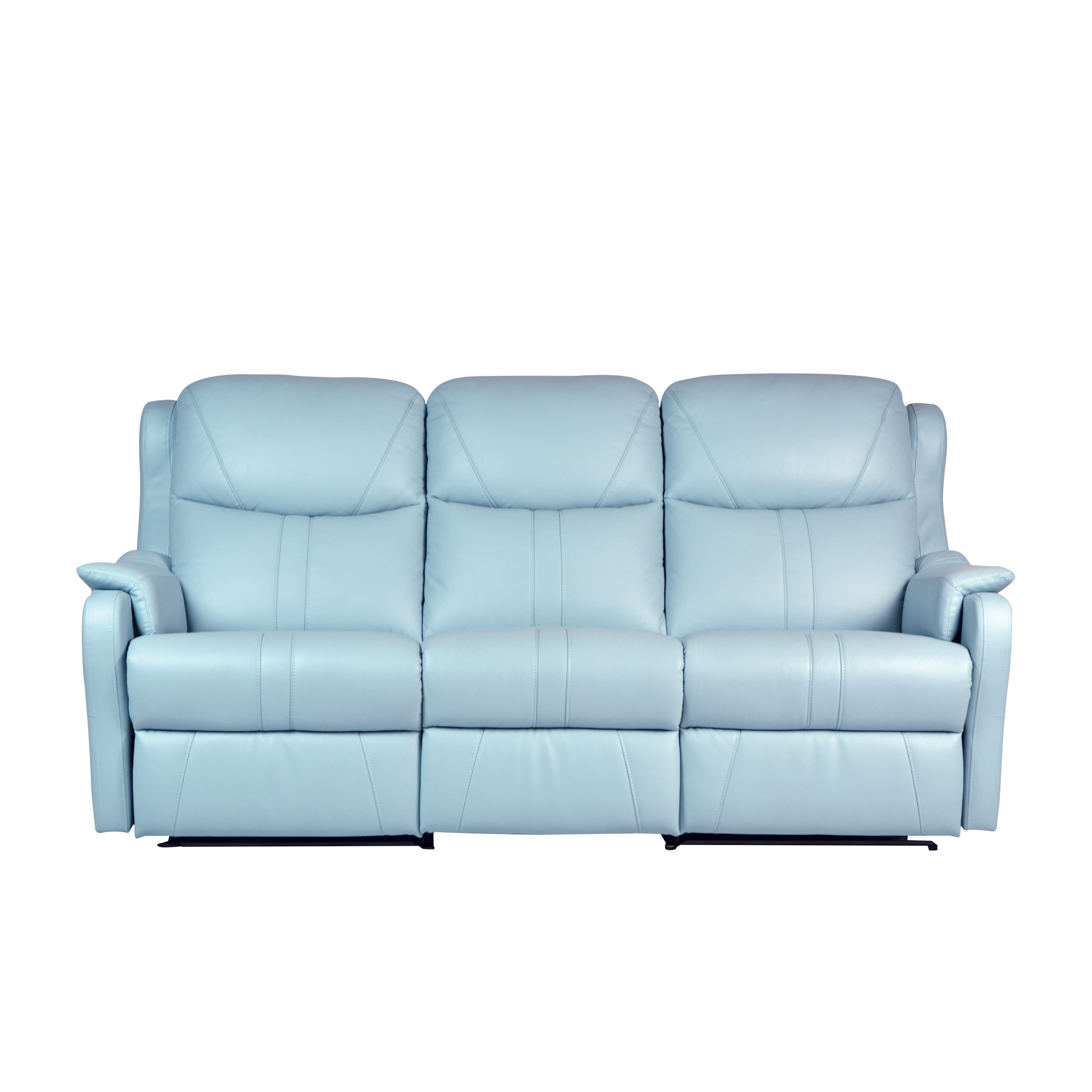 white leather couch recliner