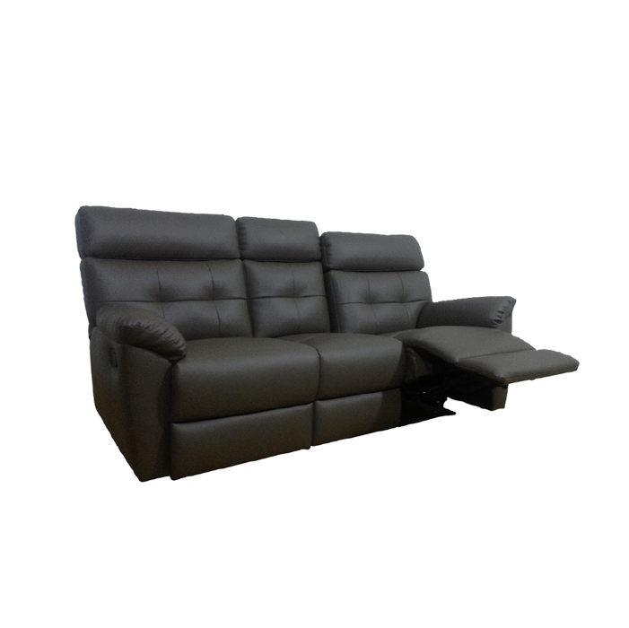 black leather recliner 3 seater