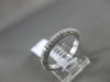 ESTATE .91CT DIAMOND 18K WHITE GOLD 3D CLASSIC ETERNITY WEDDING ANNIVERSARY RING