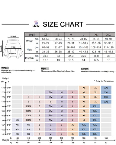 skirt size chart