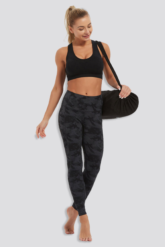 High-waisted Grey Camo UltraSuave Leggings – SKNZ