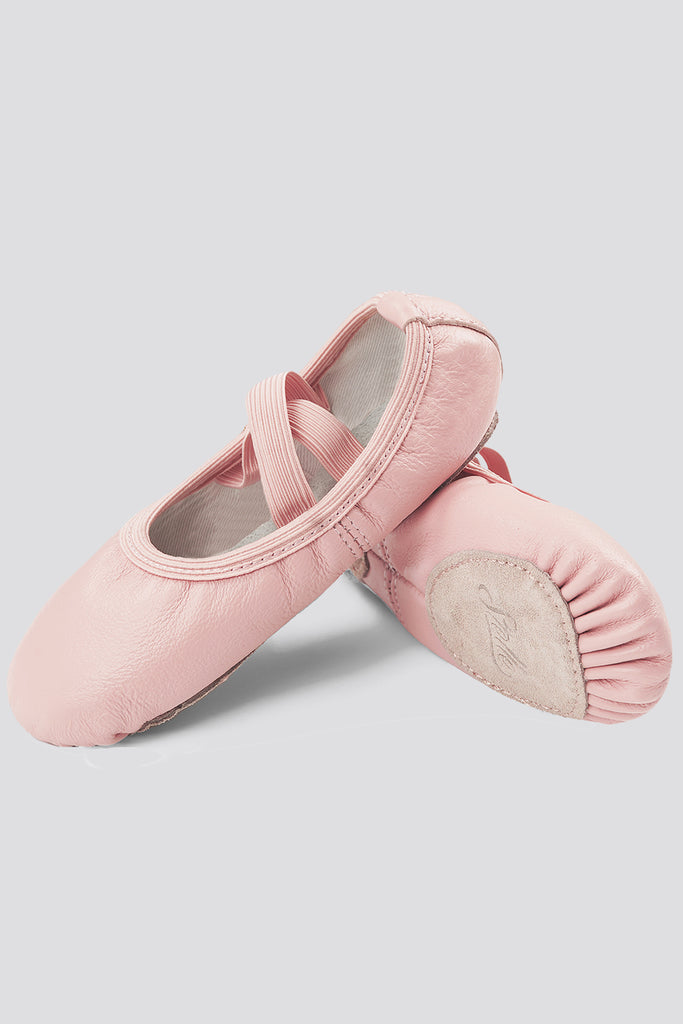 Girl's Premium Leather Ballet Shoes (Full Sole) - Ballet Pink / 5 M Toddler