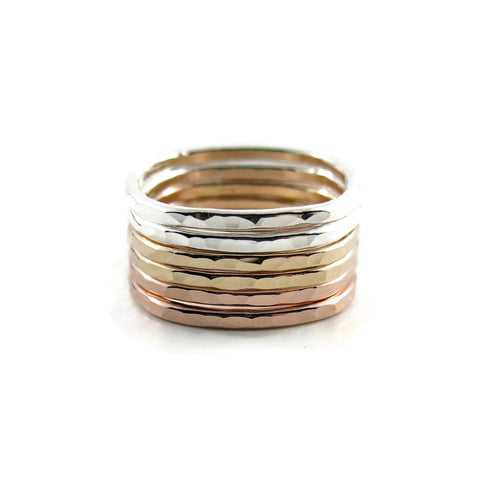 Stacking Rings by Mikel Grant Jewellery