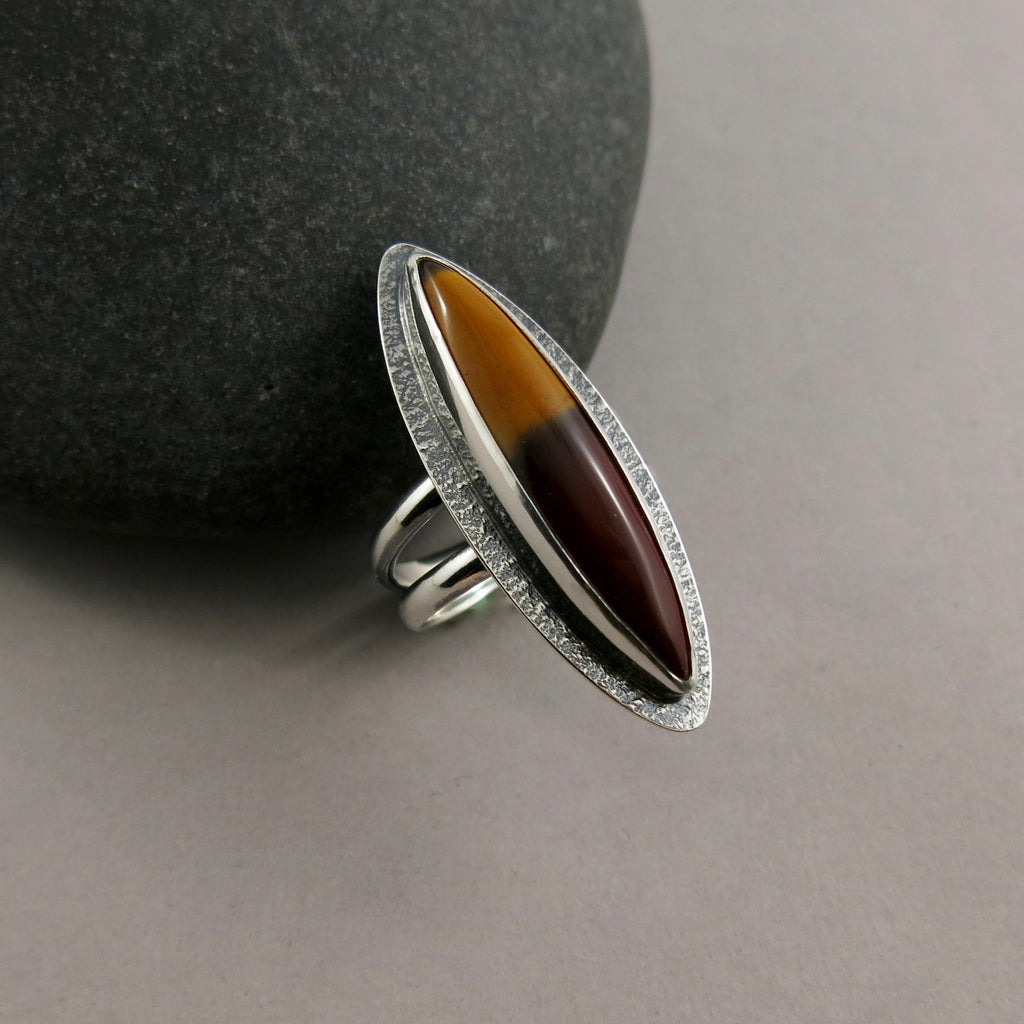 Mookaite Statement Ring in Sterling Silver by Mikel Grant Jewellery