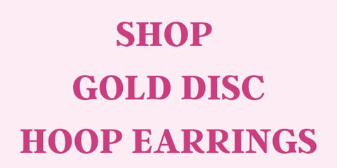 Shop Gold Disc Hoop Earrings by Mikel Grant Jewellery