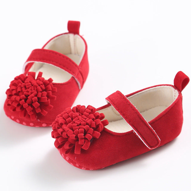 newborn red shoes