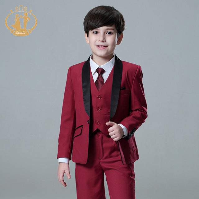 baby boy red suit