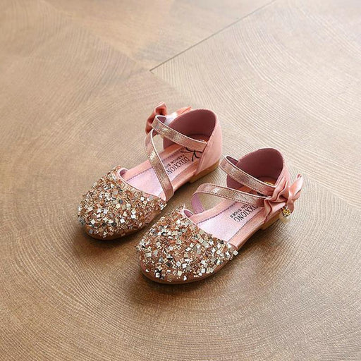 girls rose gold dress shoes