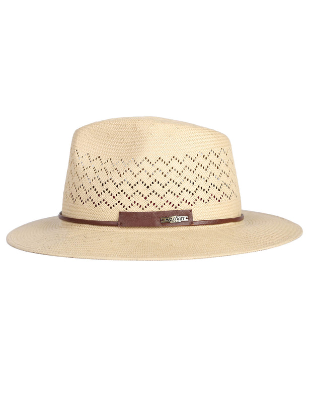 Azuay - Panama Fedora Straw Hat | Artesano Cinnamon/Terracota / M: 56 cm