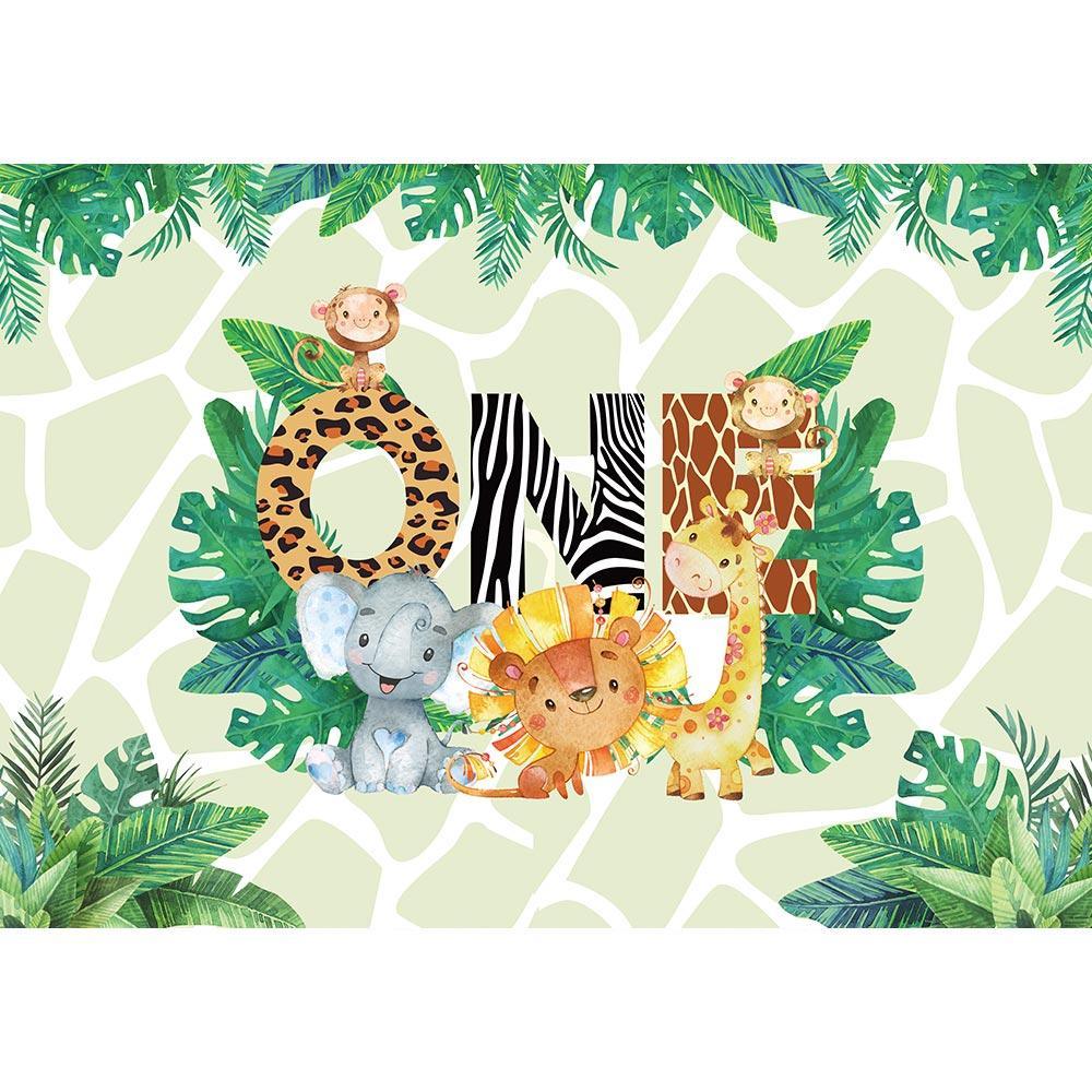 Allenjoy 1st Wild One Safari Jungle Animal Birthday Backdrop – Allenjoy  Studio