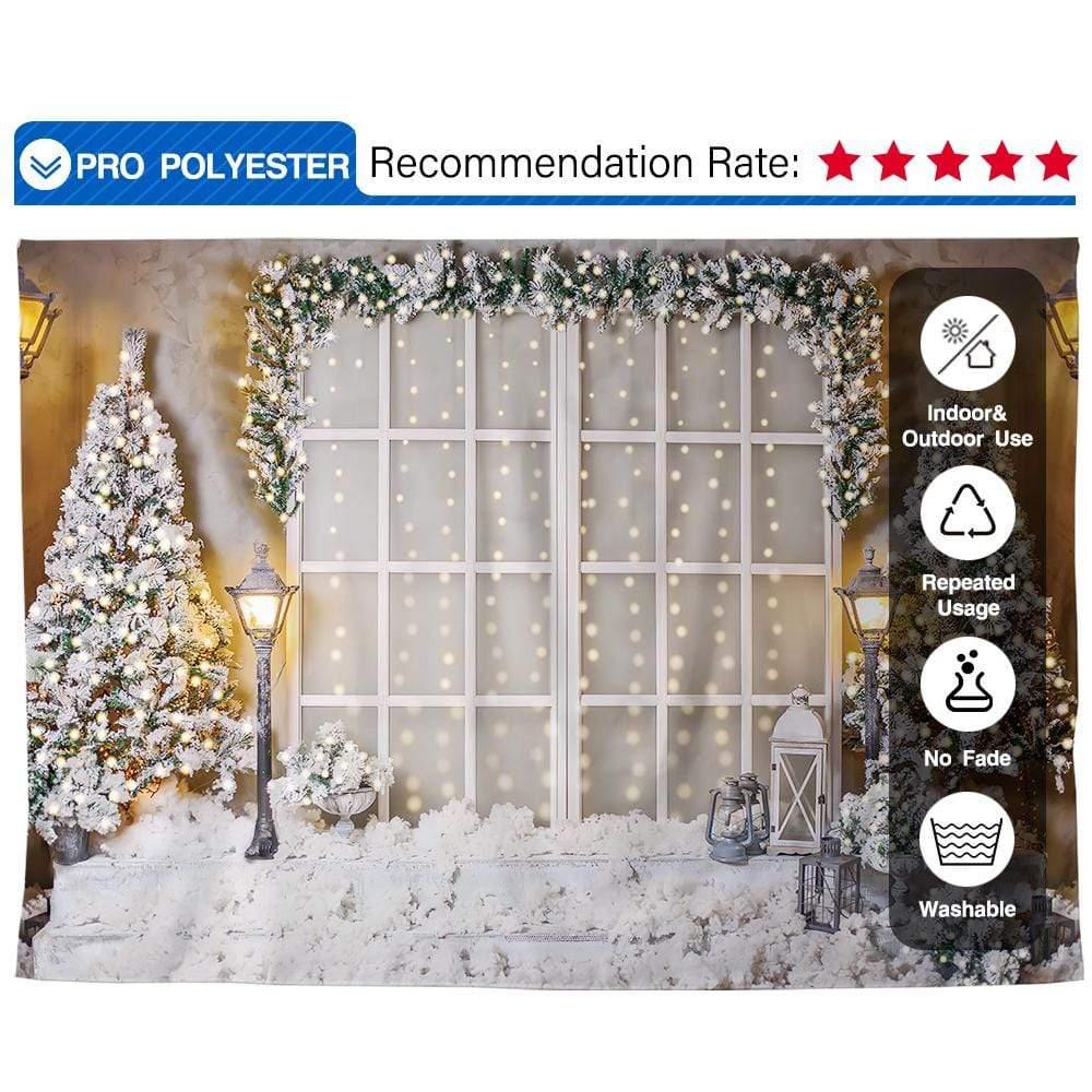 Allenjoy White Window Backdrop For Christmas Family Portrait – Allenjoy  Studio