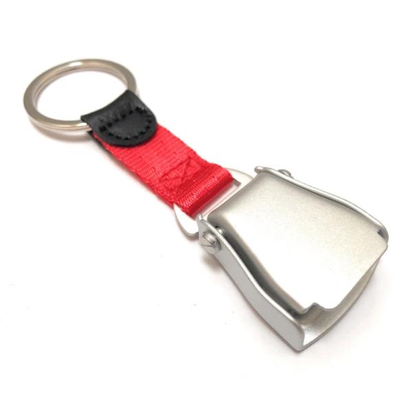 Airplane Seat Belt Keychain | Red | Matte Finish | aviamart®