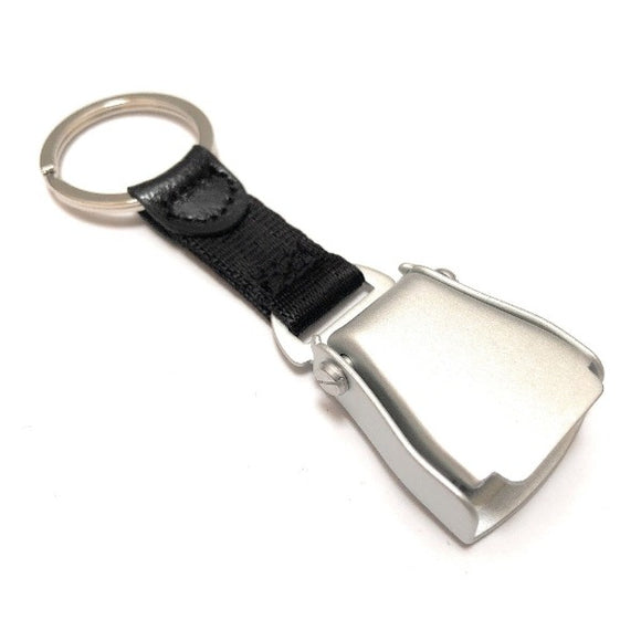 Airplane Seat Belt Keychain | Black | Matte Finish | aviamart®