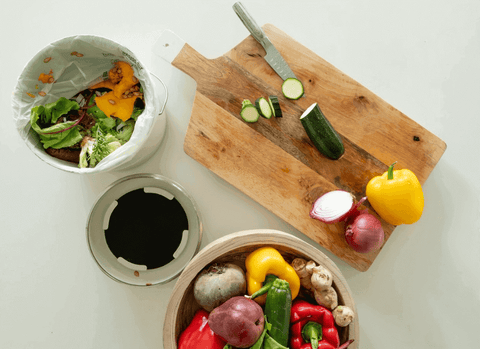 Veggie Preparation - Zero Waste Ratatouille Compost Bin