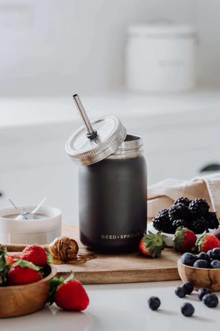Berry Smoothie - Stainless Steel Smoothie Cup with Travel Lid