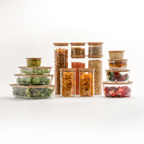 Glass Pantry Jars and Glass Food Storage Containers