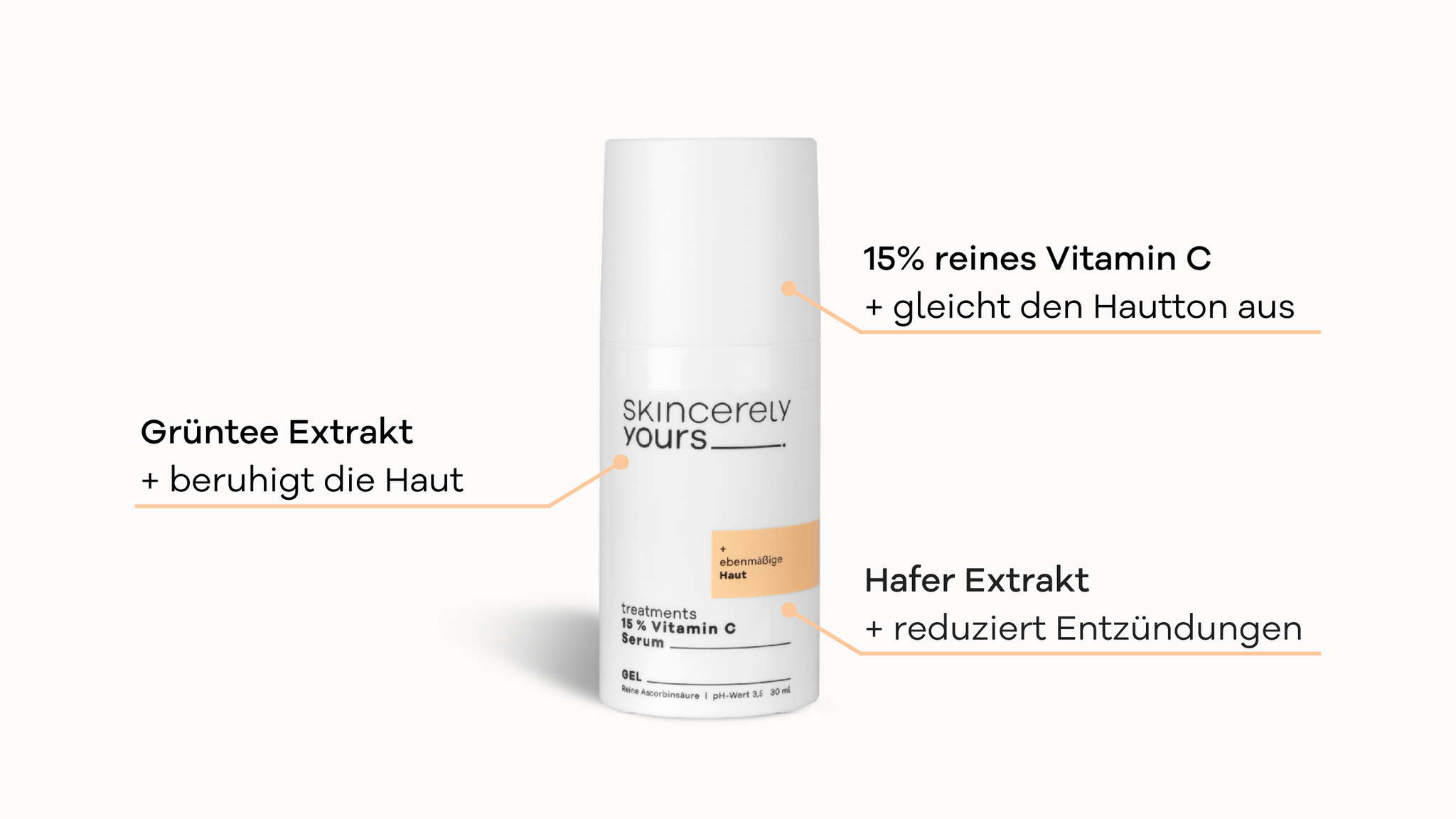 Vorteile des 15% Vitamin C Serum von Skincerely Yours