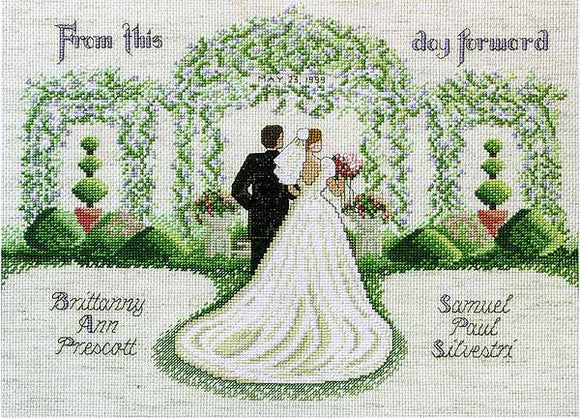 From This Day Forward Wedding Sampler Cross Stitch Kit By Janlynn The Happy Cross Stitcher