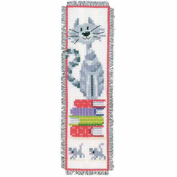 Cat Bookmark Cross Stitch Kit By Vervaco – The Happy Cross Stitcher