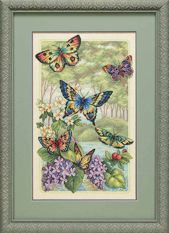 Butterfly Forest Cross Stitch Kit By Dimensions – The Happy Cross Stitcher