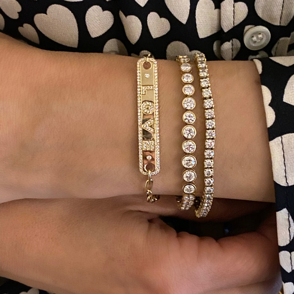 14KT Gold Diamond Livia Bracelet – DilaraSaatci