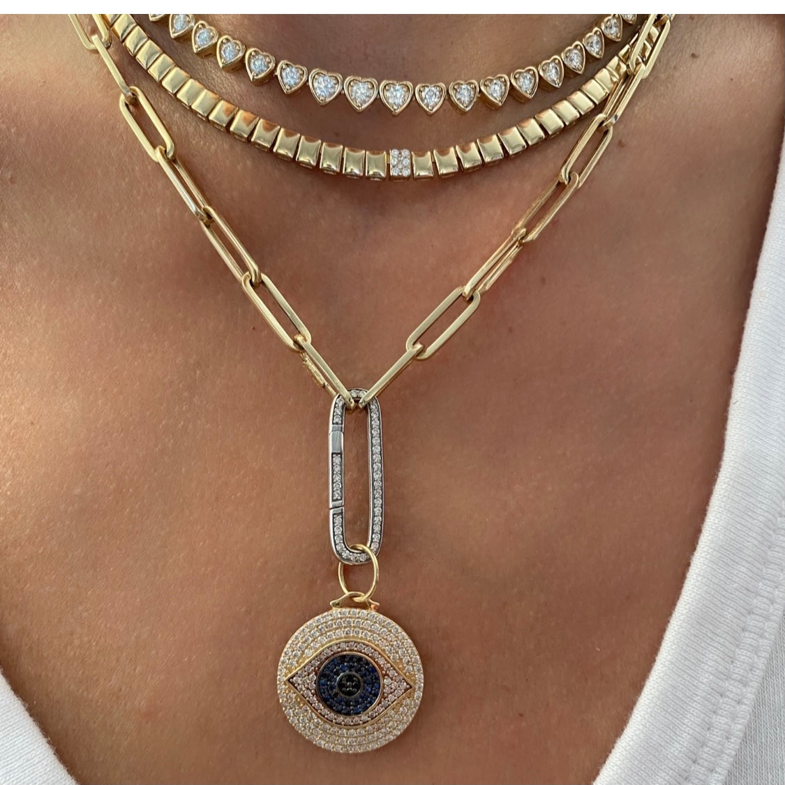 14KT Gold Diamond Mila Necklace, NEW