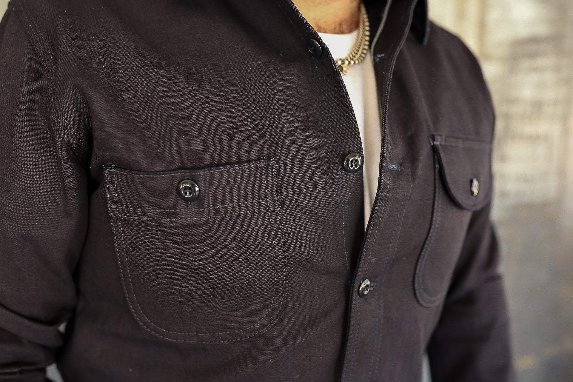 Indigo Selvedge Canvas, ISC Work Shirt