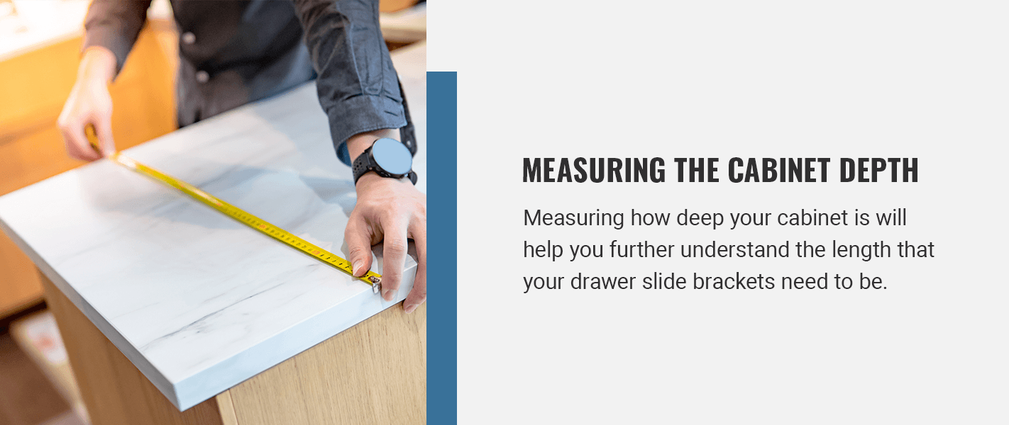 MEASURING THE CABINET DEPTH