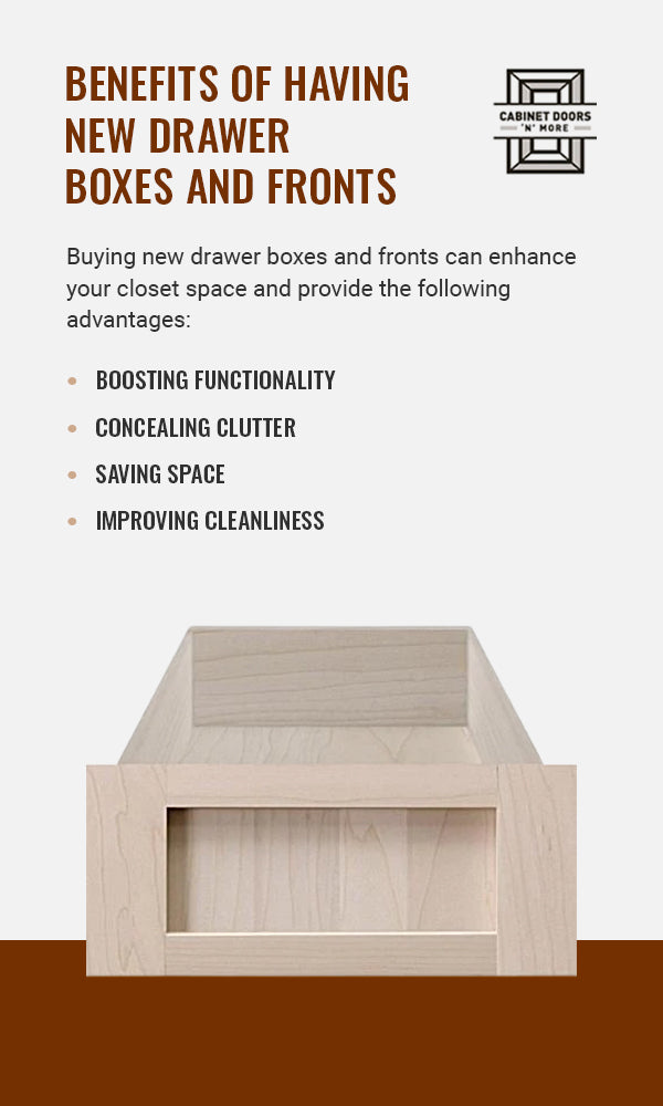 BENEFITS OF HAVING NEW DRAWER BOXES AND FRONTS