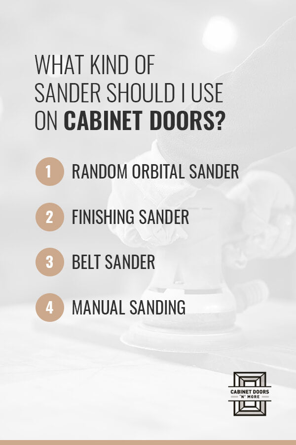 WHAT SIZE GRIT SHOULD I USE FOR SANDING CABINETS?