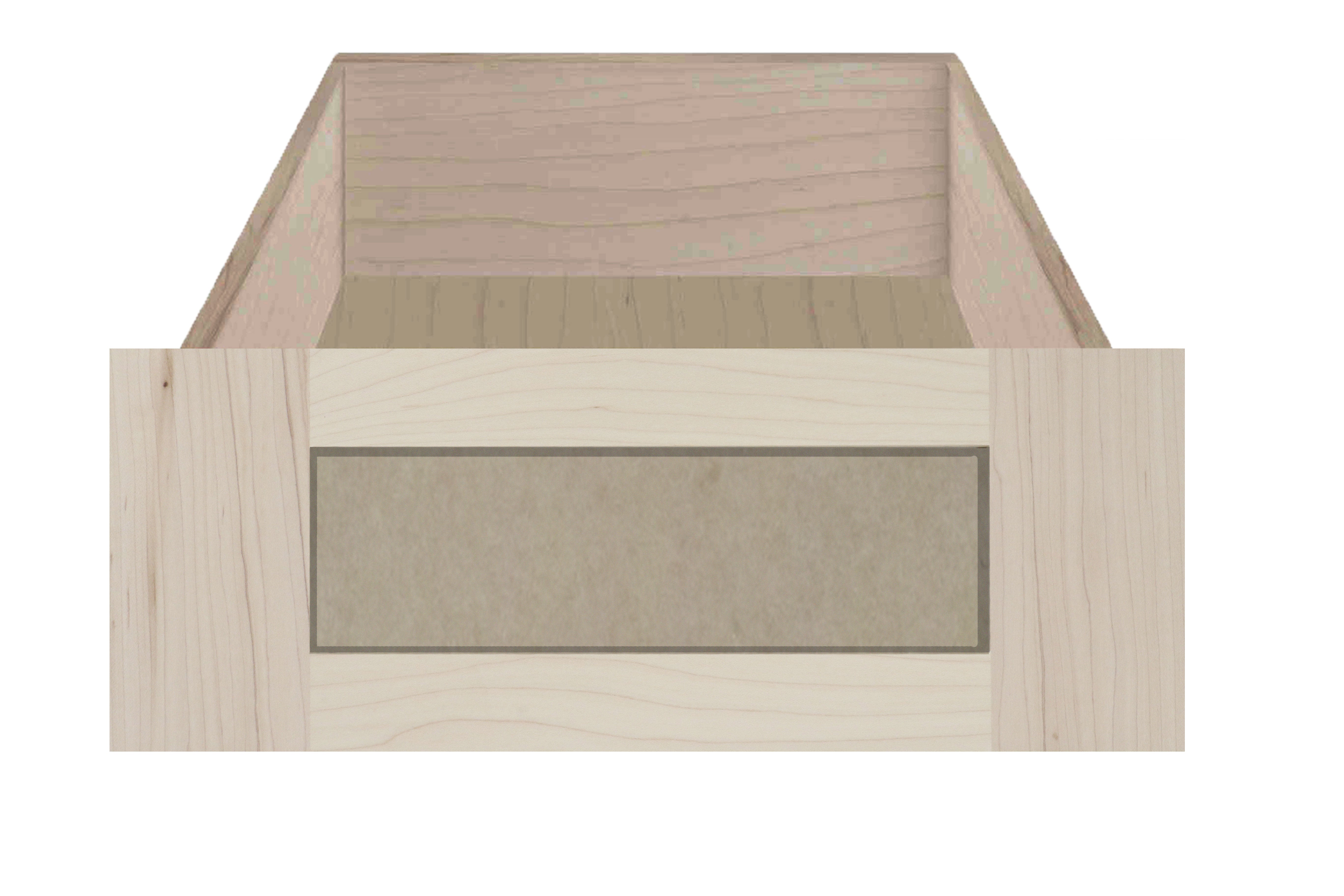 Replacement Wide Panel Shaker Cabinet Drawer Front
