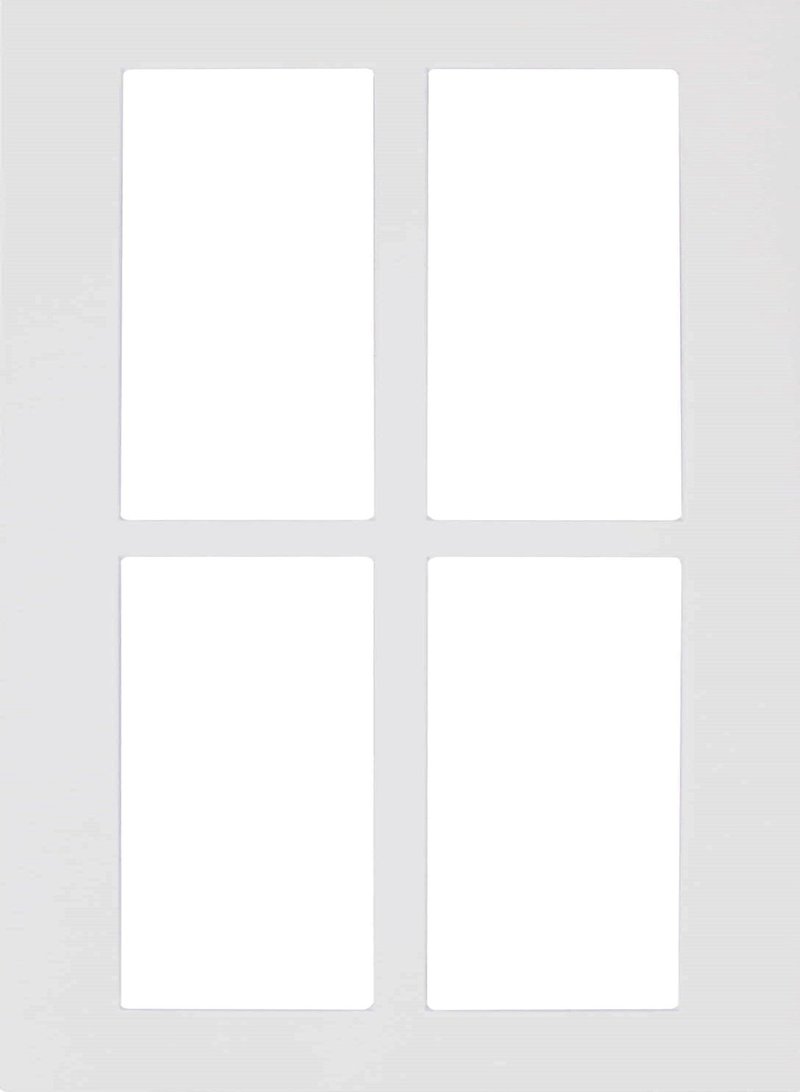 white shaker mullion cabinet doors