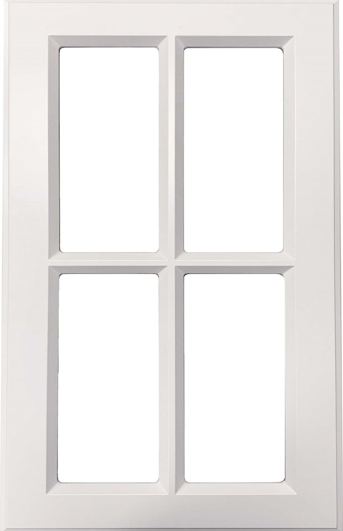 white shaker mullion cabinet doors