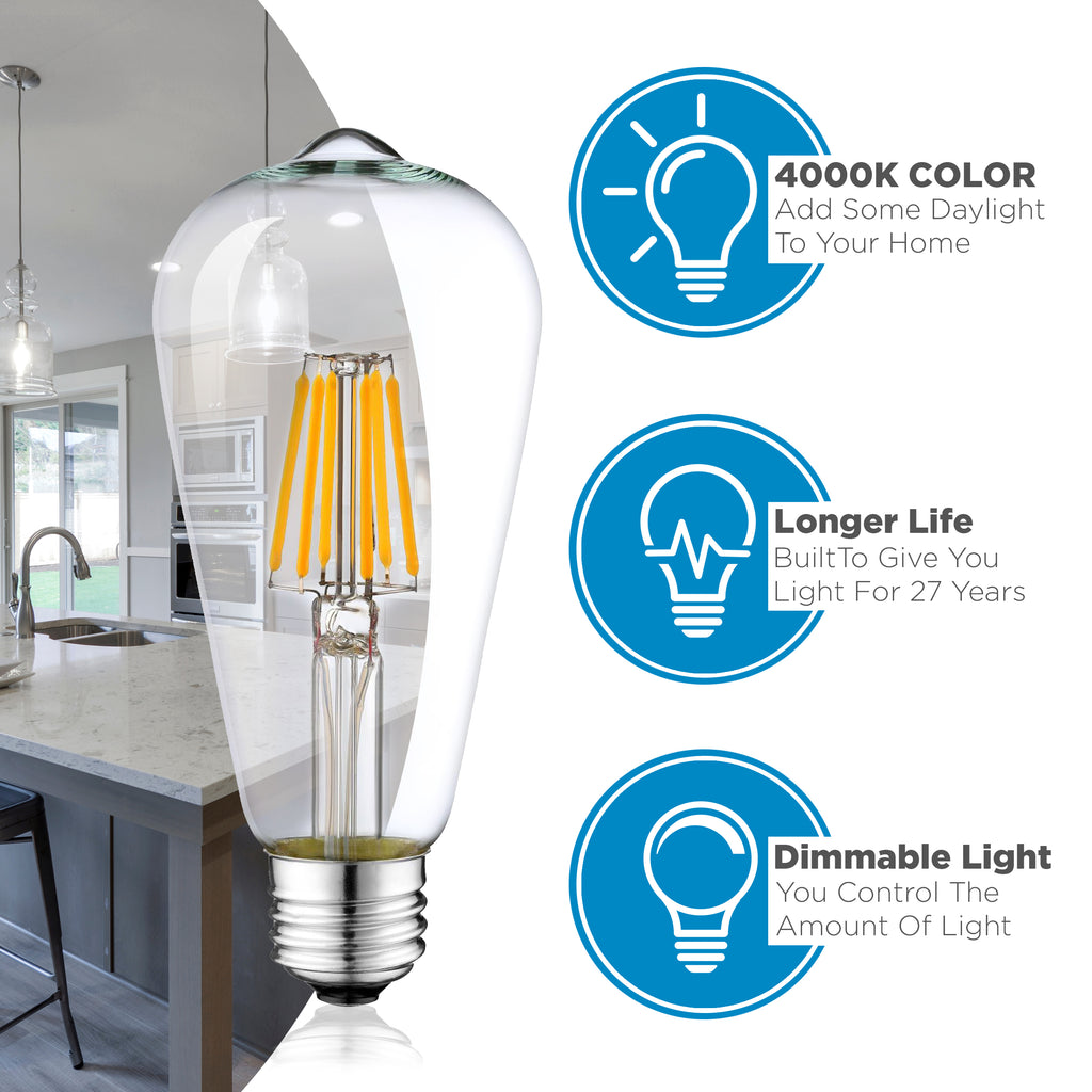 Dimmable LED Edison Light Bulbs – Bulb Co.